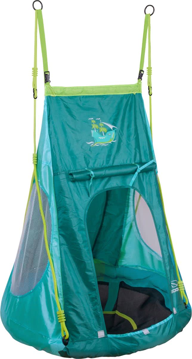 HUDORA Nestschommel met tent Pirate 90