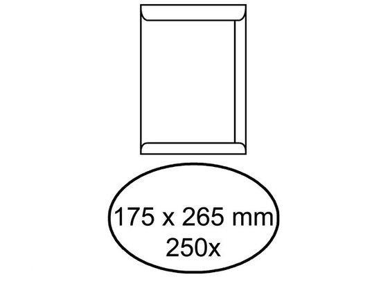 Akte Envelop 175x265mm ZK 100gram Wit