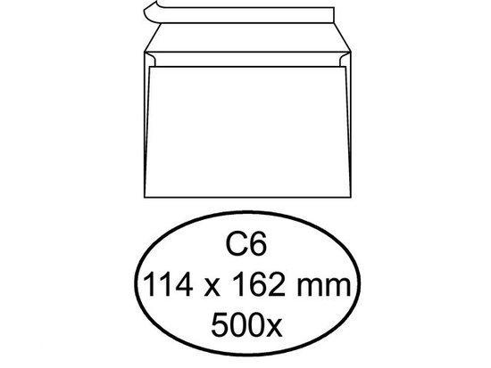 Bankenvelop C6 Wit 180215 Zelfklevend