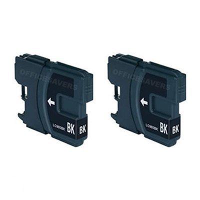 Brother LC-1100BK inktcartridge dubbelpak zwart (huismerk)