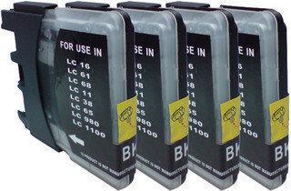 Brother LC 980 Black XL Fourpack (LC-980BK) 4x 29 ml Cartridge