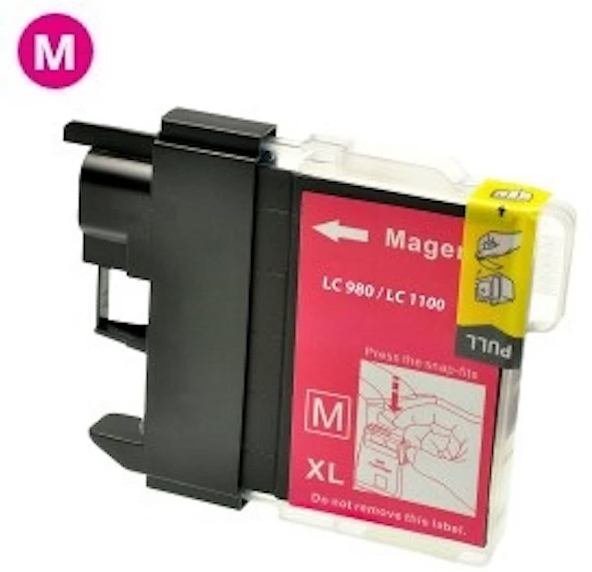 Brother LC-985 inktcartridge / Magenta (huismerk)