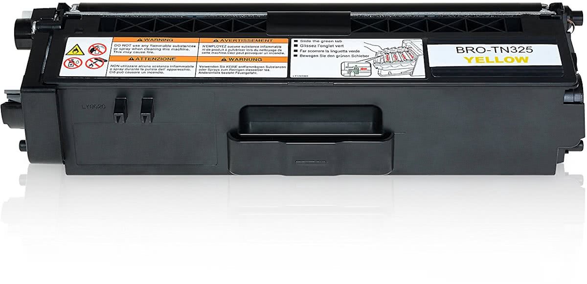 Brother TN-325 toner / Geel (huismerk)