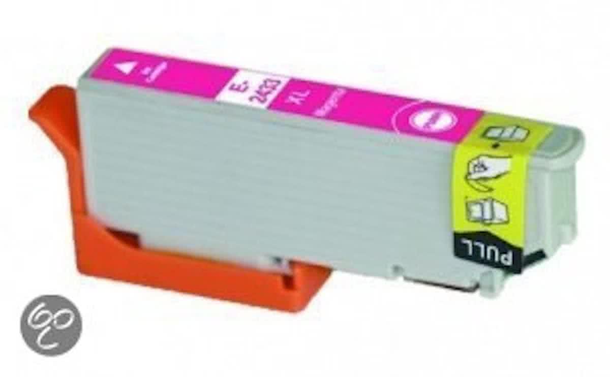 Epson 24 xl (T2433) inktcartridge (met chip) / Magenta (huismerk)