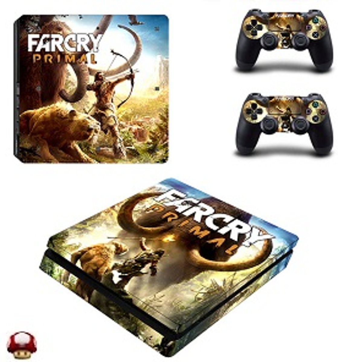 Far Cry Primal  PS4 Slim skin-sticker voor console en controller