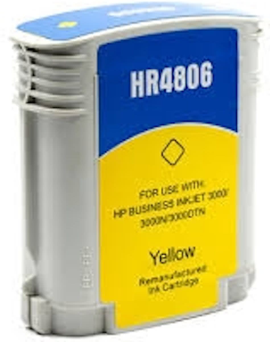 HP 12 (C4806A) inktcartridge (met chip) / Geel (huismerk)