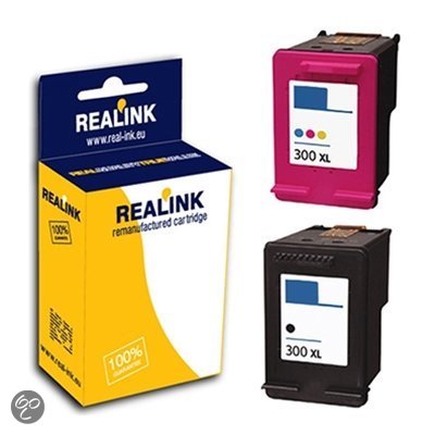 HP 300XL / CC641EE / CC644EE inktcartridges extra hoge capaciteit zwart en Kleur dubbelpak (Compatible)