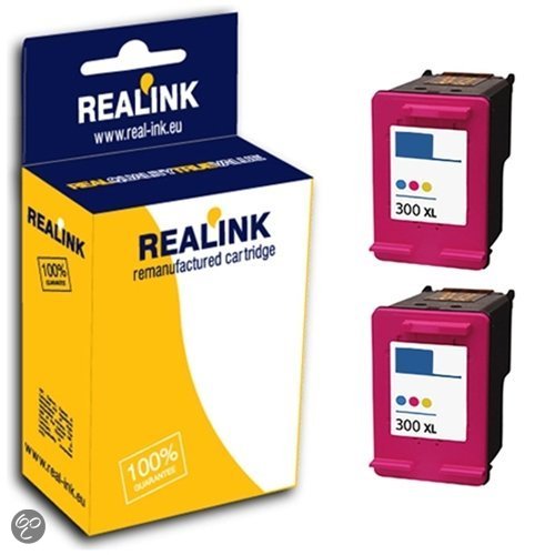 HP 300XL / CC644EE / CC643EE inktcartridge dubbelpak kleur (compatible)