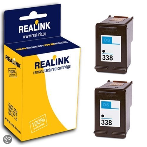 HP 338 / CB331EE 2x inktcartridge zwart (compatible)