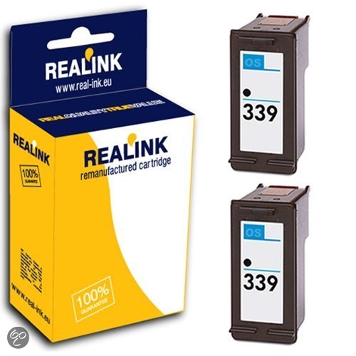 HP 339 / C8767EE 2x inktcartridge zwart (compatible)