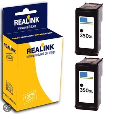 HP 350XL / CB336EE inktcartridge dubbelpak zwart (huismerk)