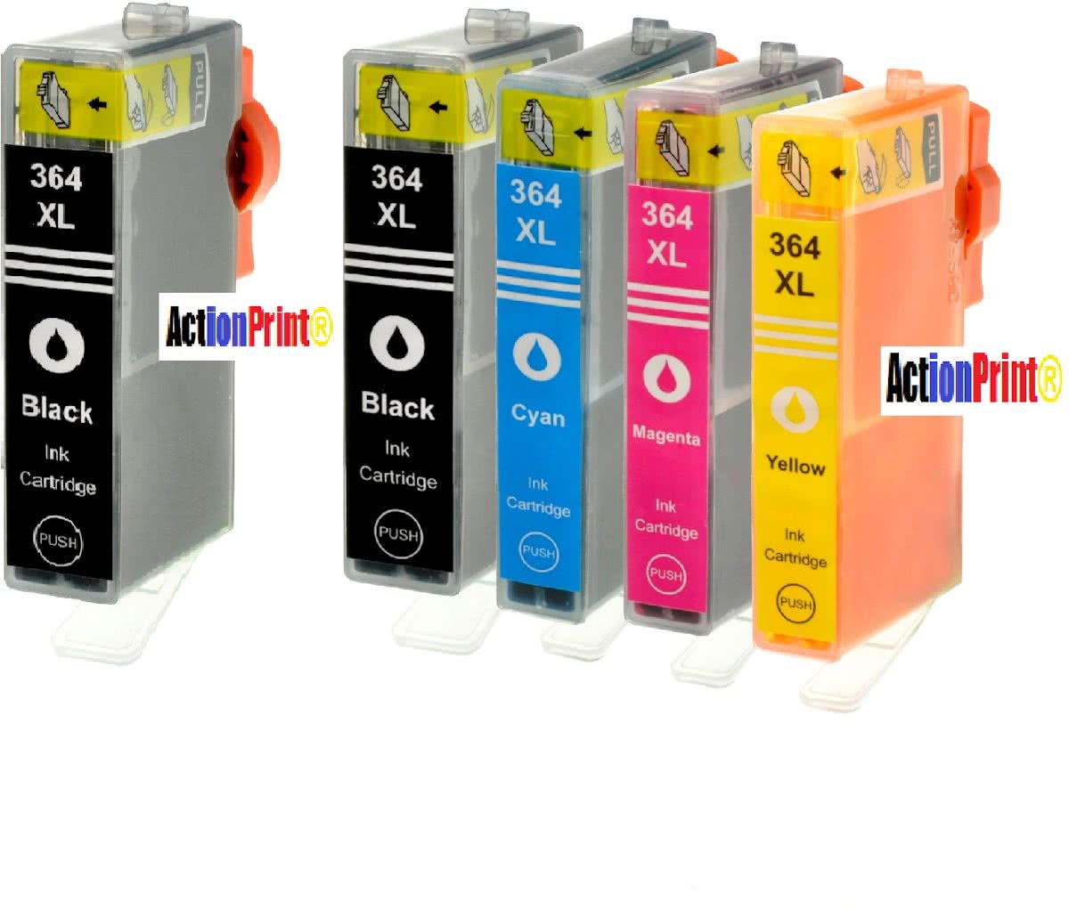 HP 364XL Compatible ActionPrint Inktcartridge-set 5pak