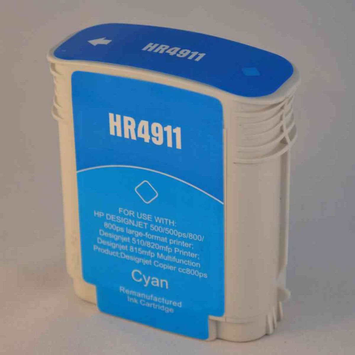 HP 82 (C4911A) - Inktcartridge (met chip) / Cyaan (huismerk)