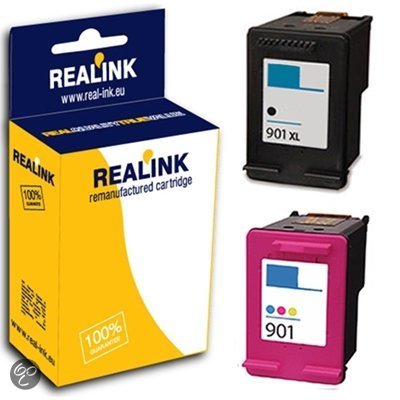 HP 901XL inktcartridges dubbelpak zwart en kleur (huismerk)