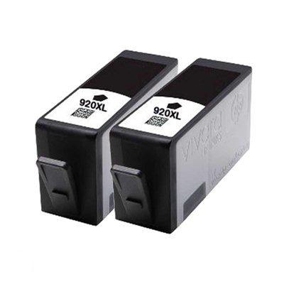 HP 920XL / CD975AE inktcartridges dubbelpak zwart (huismerk)