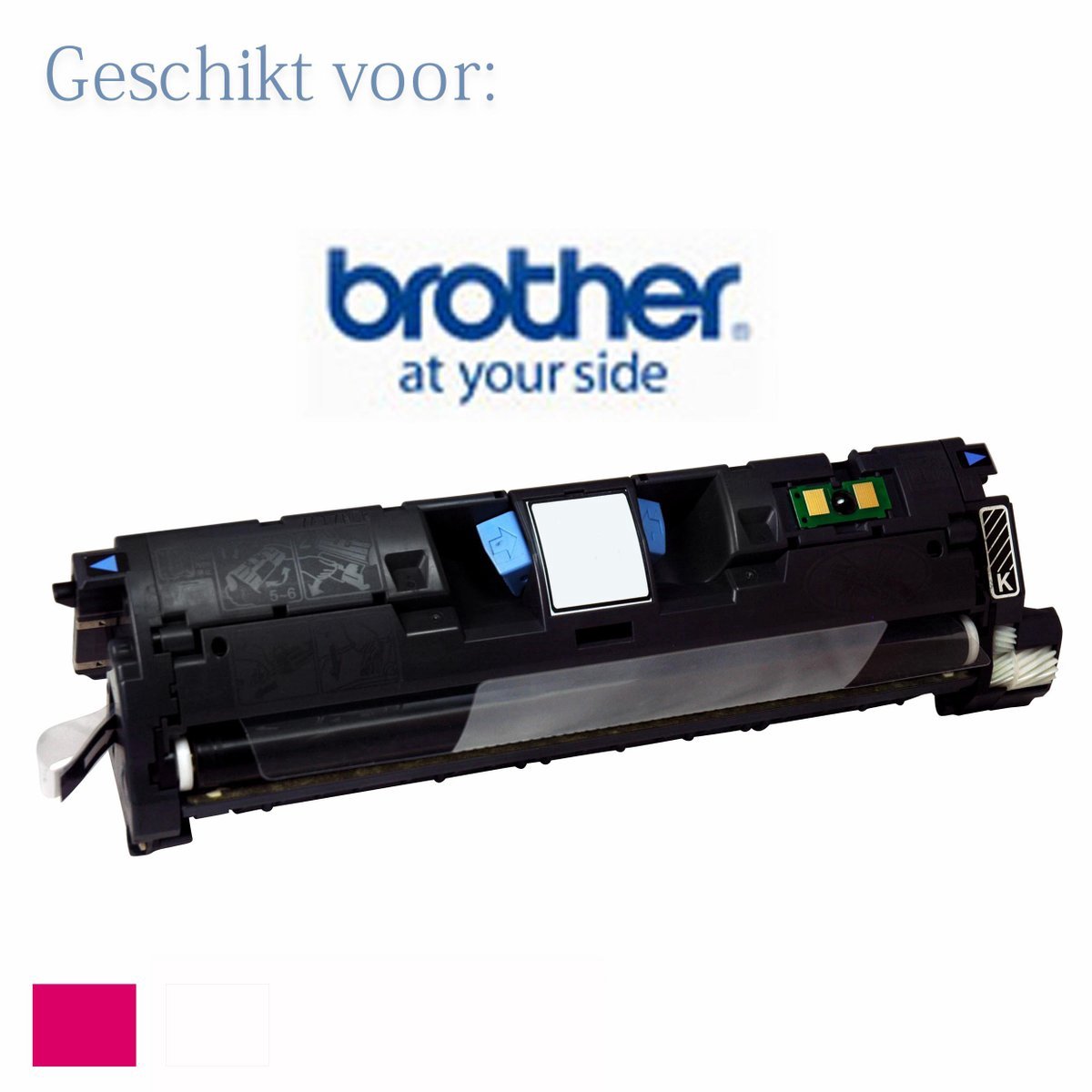 HappyToner - Tonercartridge / alternatief voor de Brother TN-230Y - Geel