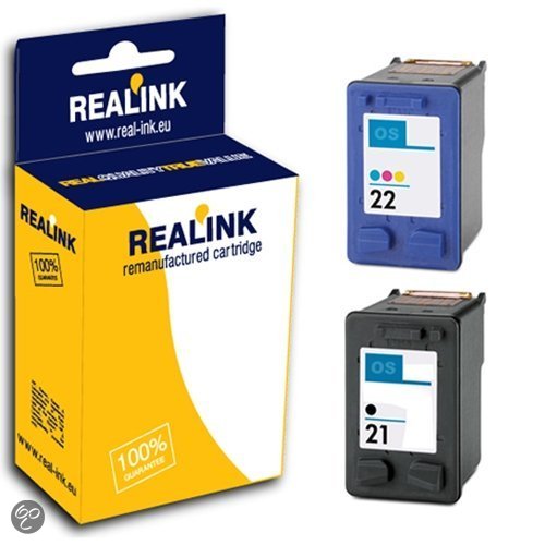 Huismerk compatible met HP 21XL / 22XL 2x inktcartridge zwart/kleur