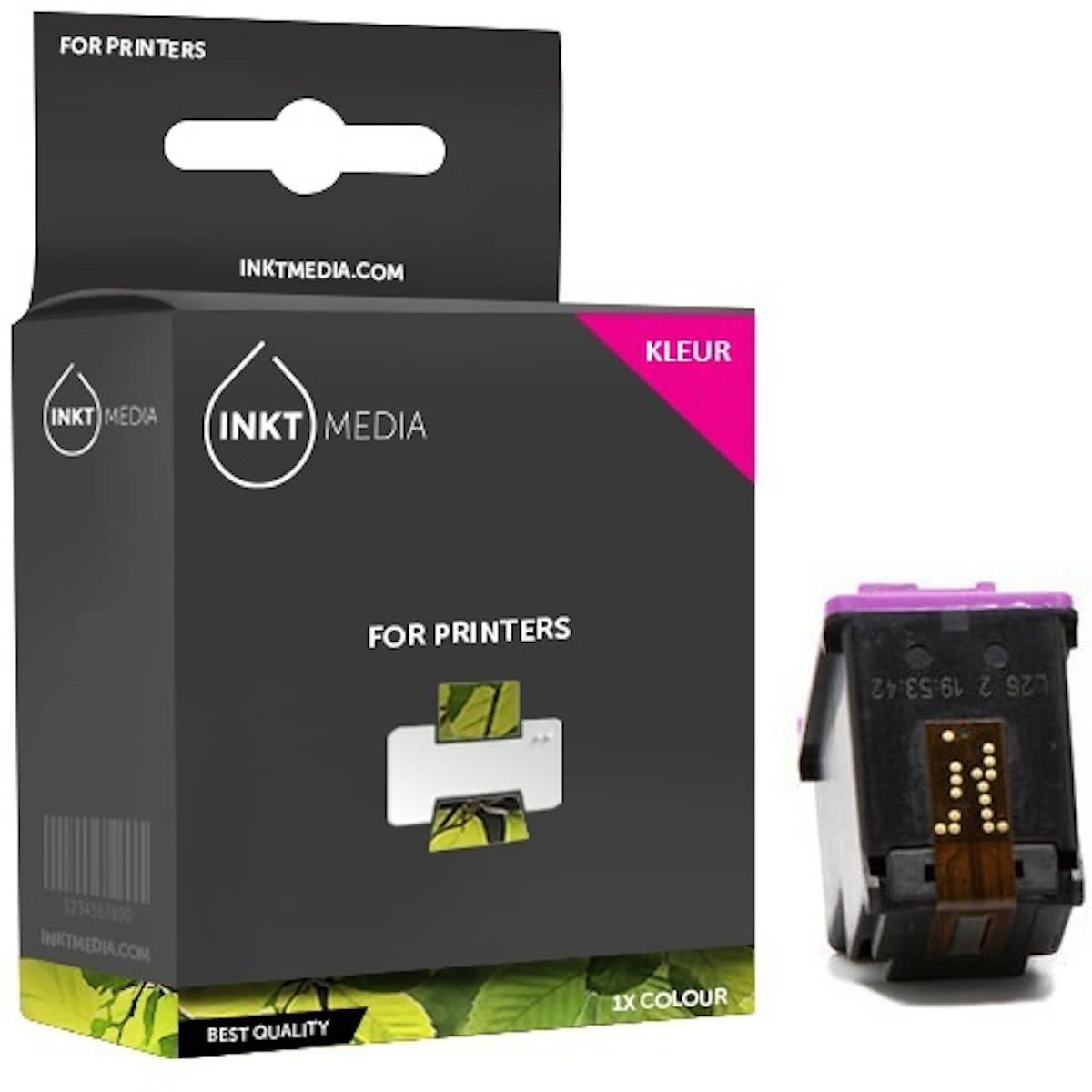 Inktmedia  huismerk - Inktcartridge - Alternatief voor de HP 343 / C8766EE inktcartridge kleur inktmedia  huismerk Cartridge