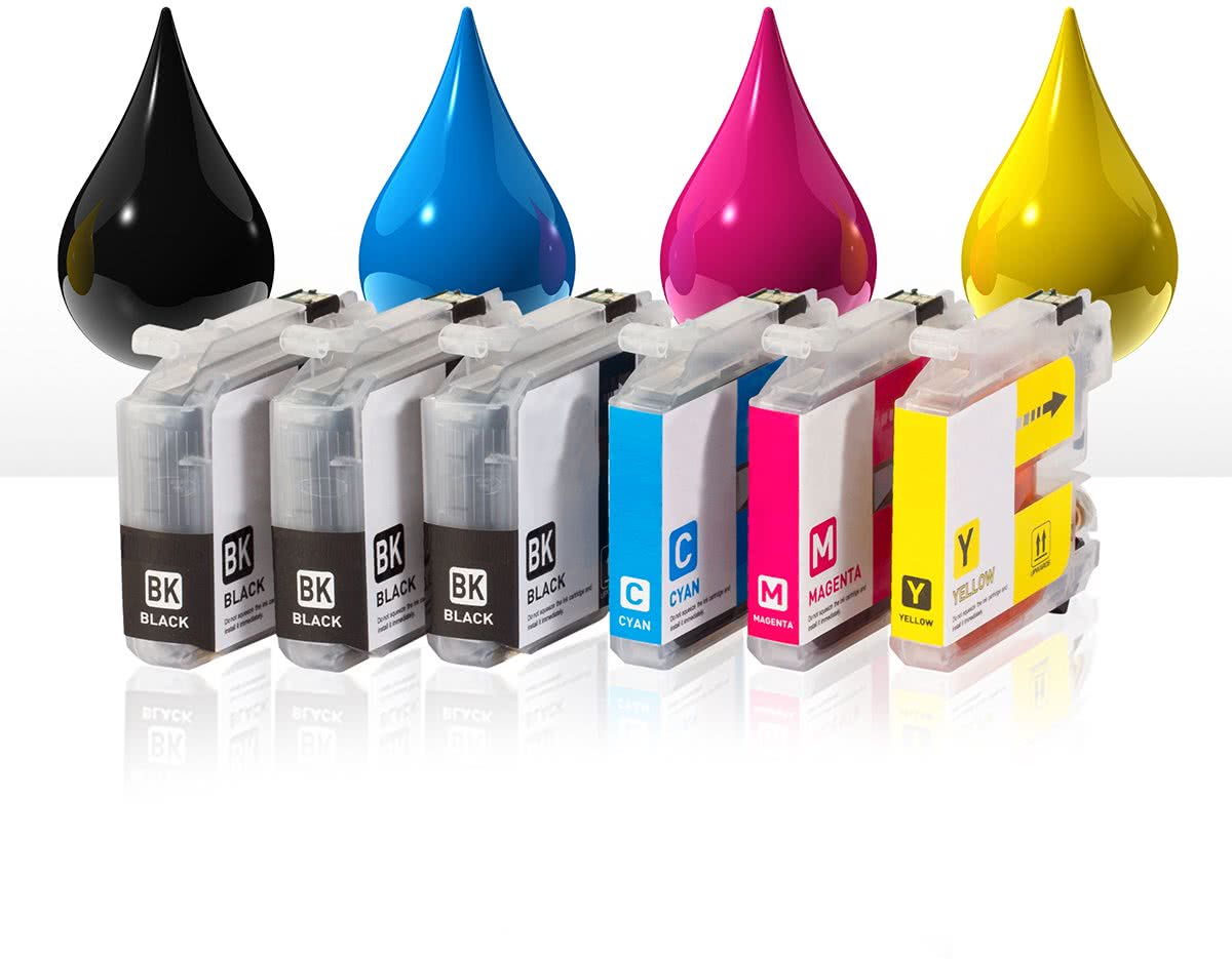 Megapack Brother LC 1280 inktcartridges (6 st)