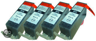 Merkloos - Inktcartridge / Alternatief voor Canon PGI 525 Black XL Fourpack (4529B001) 4x 21 ml Cartridge