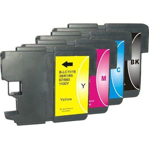 Merkloos   Inktcartridge / Alternatief voor de Brother LC-1100 multipack