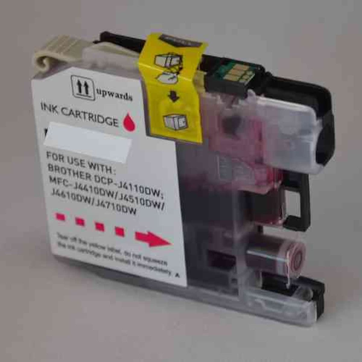 Merkloos - Inktcartridge / Alternatief voor de Brother LC-121 / LC-123 / Magenta