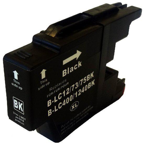 Merkloos   Inktcartridge / Alternatief voor de Brother LC-1240BK inktcartridge Zwart inktmedia huismerk Cartridge