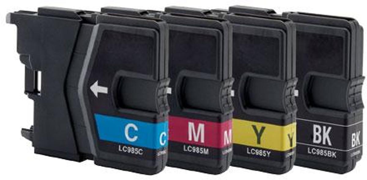 Merkloos   Inktcartridge / Alternatief voor de Brother LC-985RBWBP Compatible Set