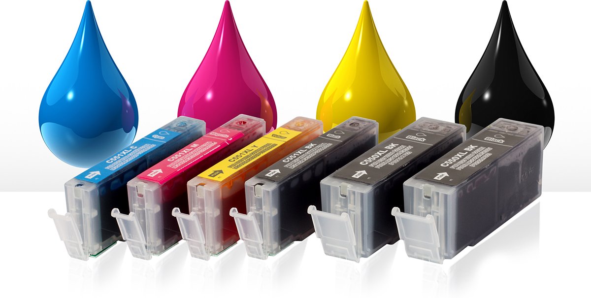 Merkloos   Inktcartridge / Alternatief voor de Canon PGI-550 / CLI-551 inktcartridges (6 st)