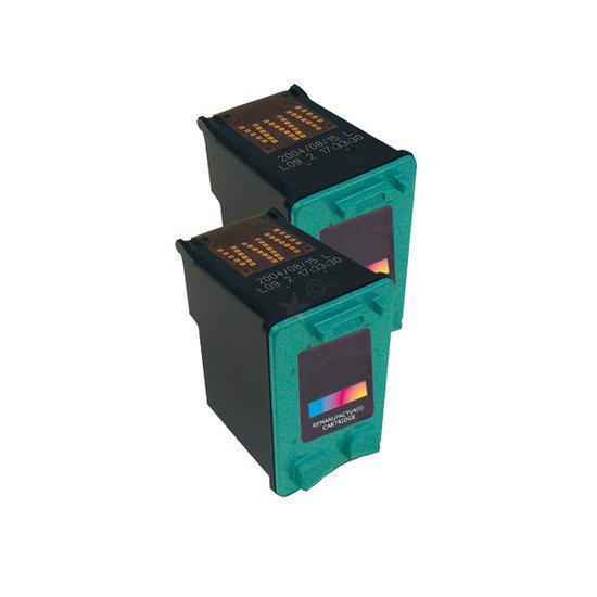 Merkloos   Inktcartridge / Alternatief voor de Dubbelpack cartridges voor printer HP C9363A nr.344 2x kleur