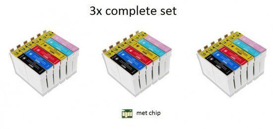 Merkloos   Inktcartridge / Alternatief voor de Epson T0801-T0806 multipack T0807