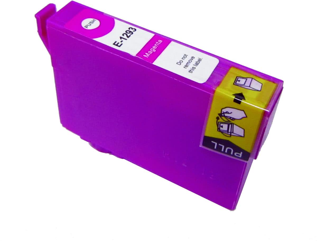 Merkloos - Inktcartridge / Alternatief voor de Epson T1293XL / Magenta / Hoge Capaciteit