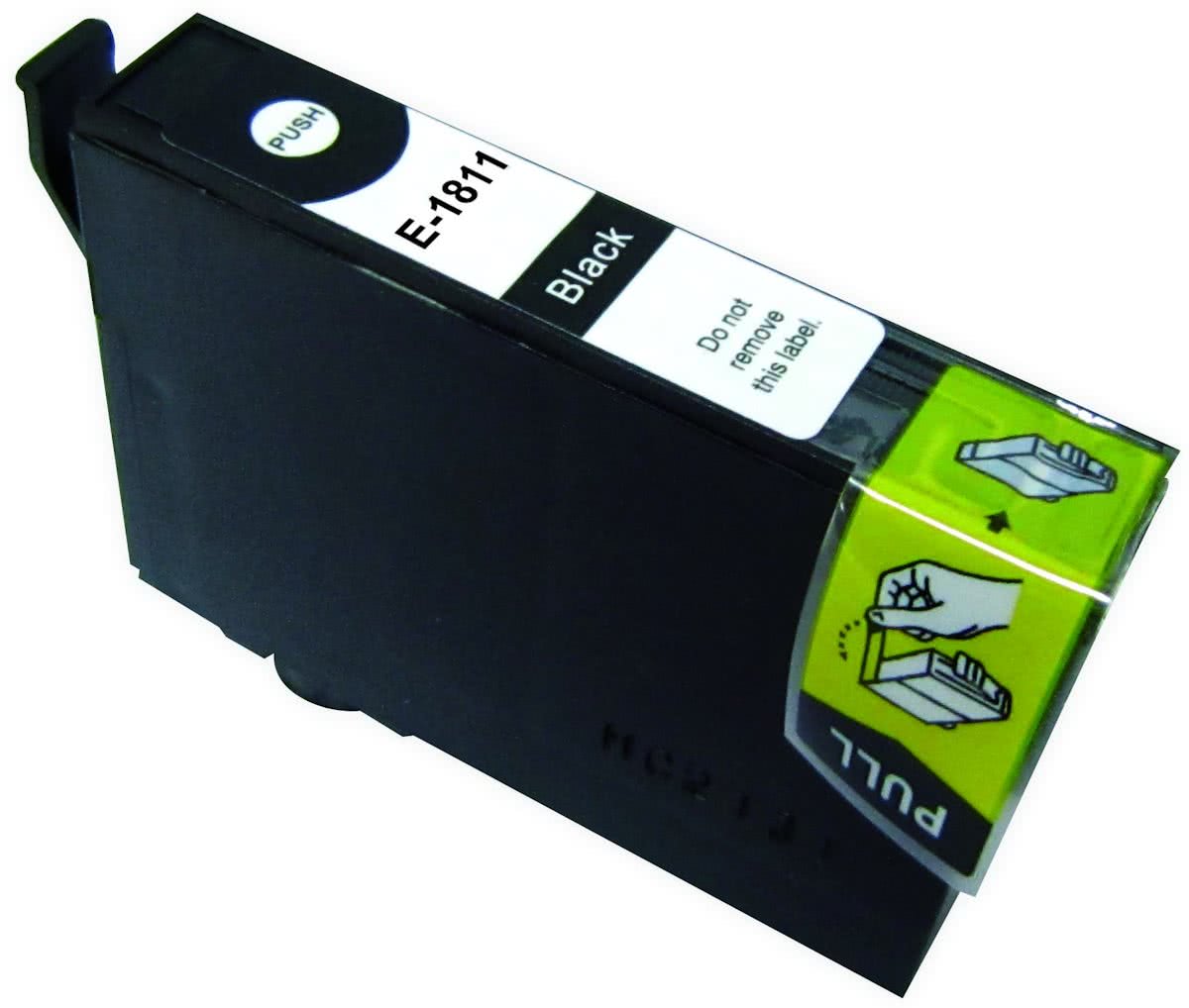 Merkloos - Inktcartridge / Alternatief voor de Epson T1811XL / Zwart / Hoge Capaciteit