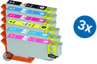 Merkloos   Inktcartridge / Alternatief voor de Epson T2431-2436XL inktcartridge multipack T24XL 3 sets Cartridge