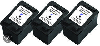 Merkloos   Inktcartridge / Alternatief voor de HP 21 XL inktcartridge C9351AE zwart 20 ml 3 stuks Cartridge