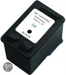 Merkloos - Inktcartridge / Alternatief voor de HP 338XL / Zwart / 25 ml