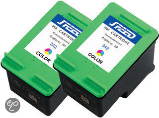 Merkloos   Inktcartridge / Alternatief voor de HP 342 XL inktcartridge C9361EE kleur 14 ml 2 stuks Cartridge