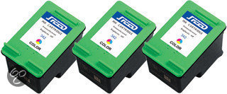 Merkloos   Inktcartridge / Alternatief voor de HP 342 XL inktcartridge C9361EE kleur 14 ml 3 stuks Cartridge