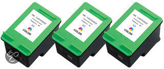 Merkloos   Inktcartridge / Alternatief voor de HP 343 XL inktcartridge C8766EE kleur 21 ml 3 stuks Cartridge