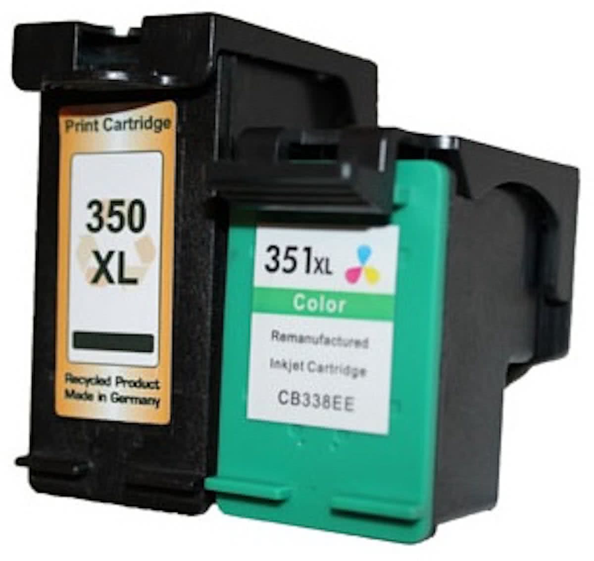 Merkloos - Inktcartridge / Alternatief voor de HP 350XL/351XL / Zwart / Kleur