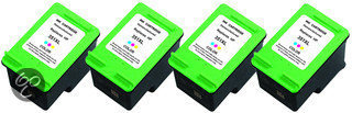 Merkloos   Inktcartridge / Alternatief voor de HP 351 Color XL Fourpack (CB335EE) 4x 21 ml Cartridge