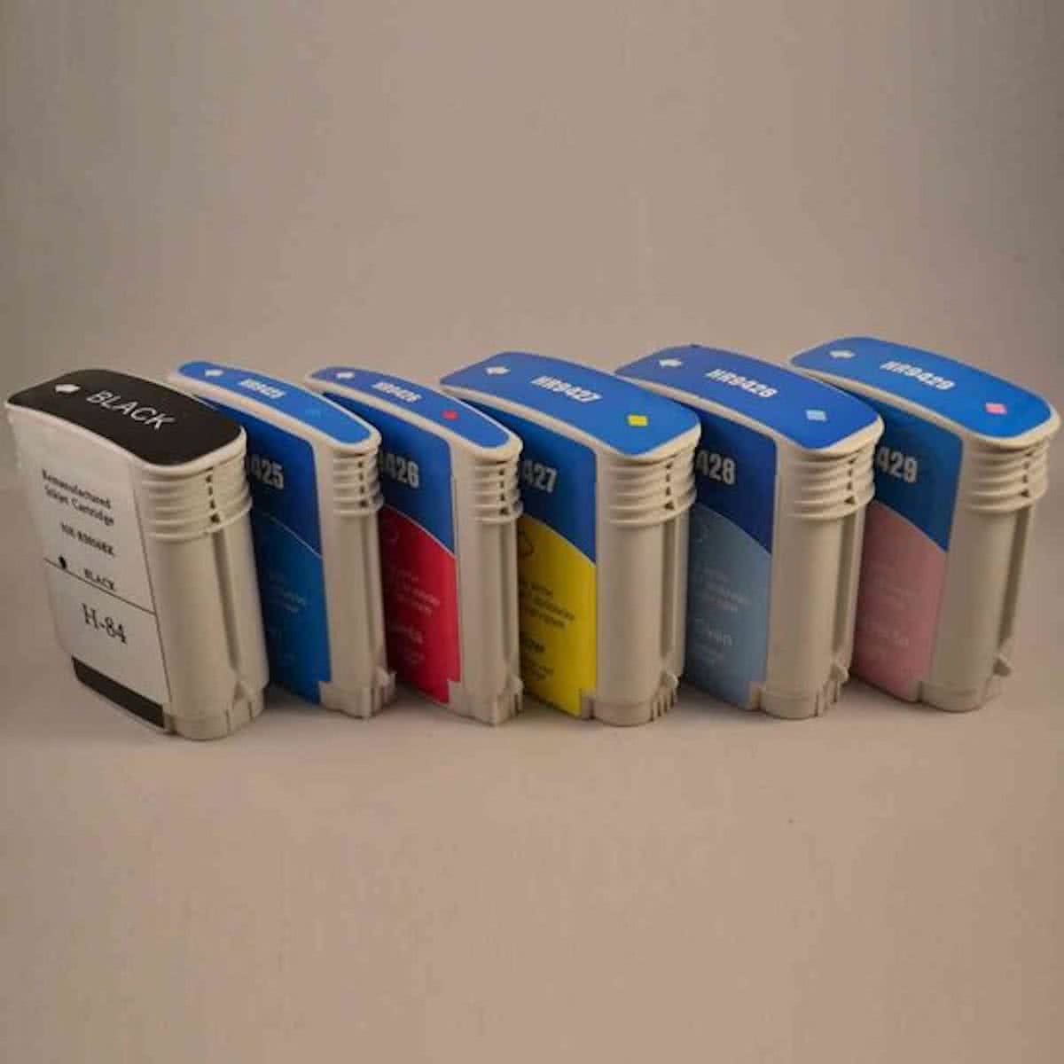 Merkloos - Inktcartridge / Alternatief voor de HP 84 en 85 / Multipack