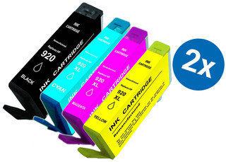 Merkloos   Inktcartridge / Alternatief voor de HP 920XL inktcartridge multipack zwart+kleuren 2 sets Cartridge