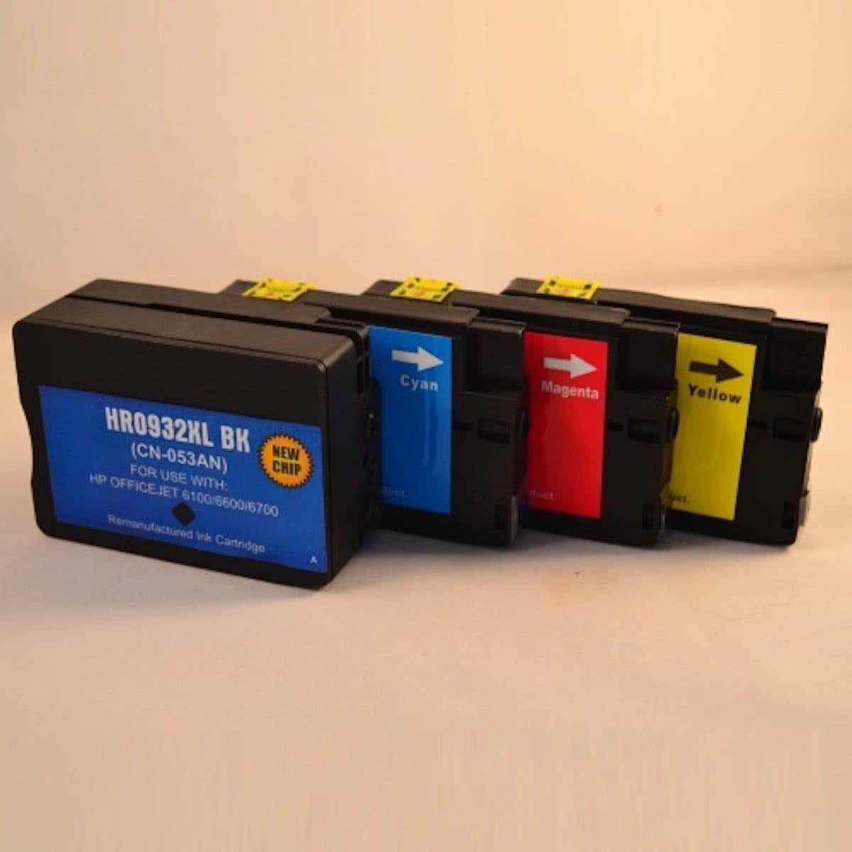 Merkloos - Inktcartridge / Alternatief voor de HP 932 en 933 / Multipack