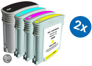 Merkloos   Inktcartridge / Alternatief voor de HP 940XL inktcartridge multipack zwart+kleuren 2 sets Cartridge