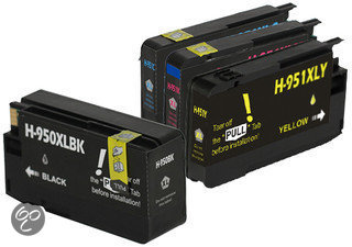 Merkloos   Inktcartridge / Alternatief voor de HP 950XL 951XL inktcartridge