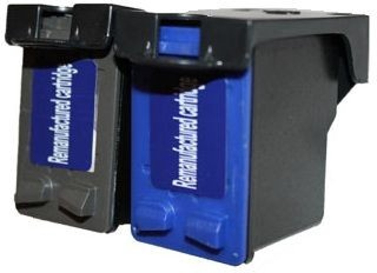 Merkloos   Inktcartridge / Alternatief voor de Hp huismerk Set 2X patroon voor Hp 27/22 (1xBK+1x3kleur)