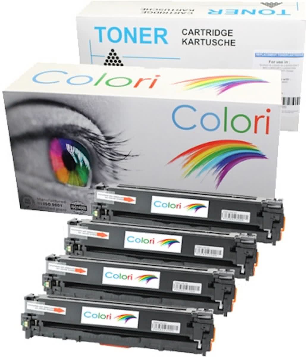 Merkloos   Inktcartridge / Alternatief voor de Set 4x  Toner voor Hp 131X 131A Color Laserjet Pro 200 M251N