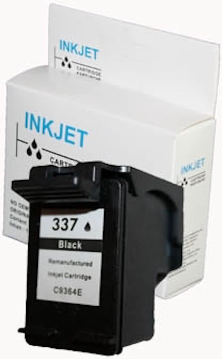 Merkloos   Inktcartridge / Alternatief voor de inkt cartridge voor Hp 337 zwart wit Label