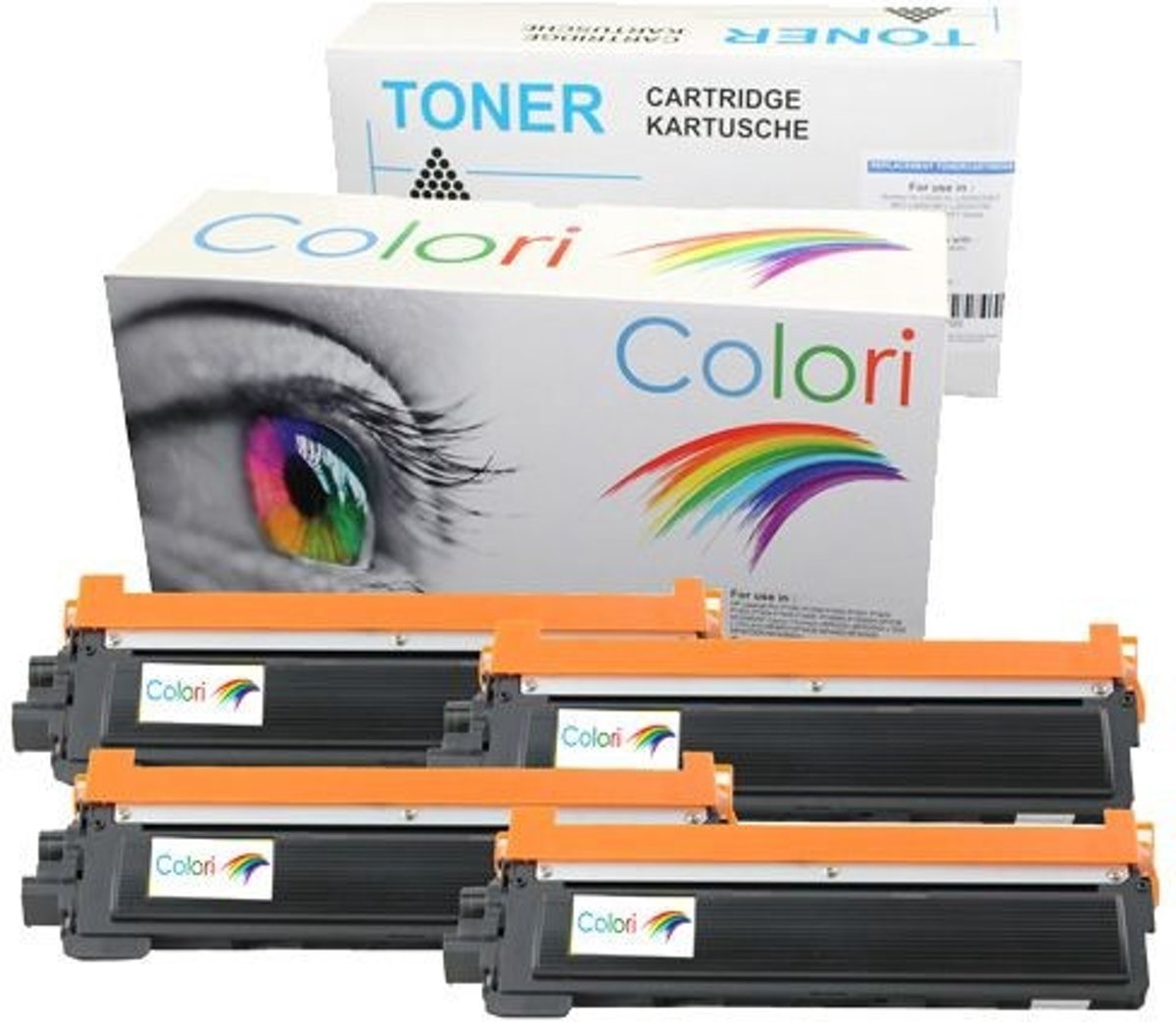 Merkloos - toner / Alternatief voor de Brother Set 4x huismerk Toner voor Brother TN230 DCP9010DN HL3000